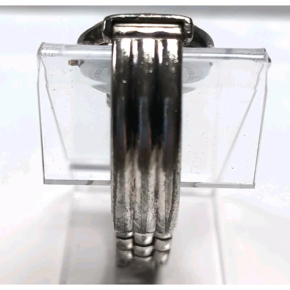 Ecclissi 55g Sterling Silver 925 Bracelet Watch Gold Rope Bezel New Battery Box